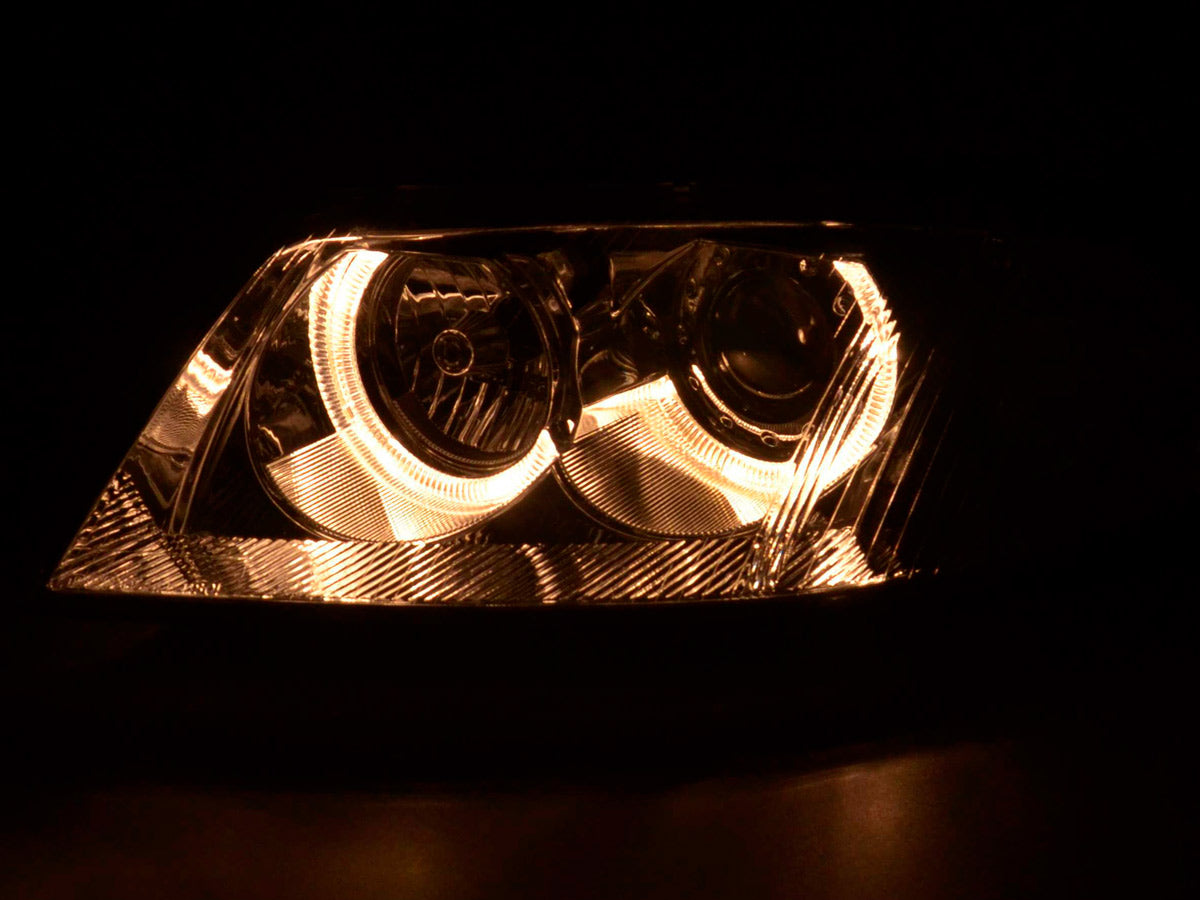 Scheinwerfer Set Angel Eyes VW Passat Typ 3BG 00-05 chrom Scheinwerfer Set Angel Eyes VW Passat Typ 3BG 00-05 chrom